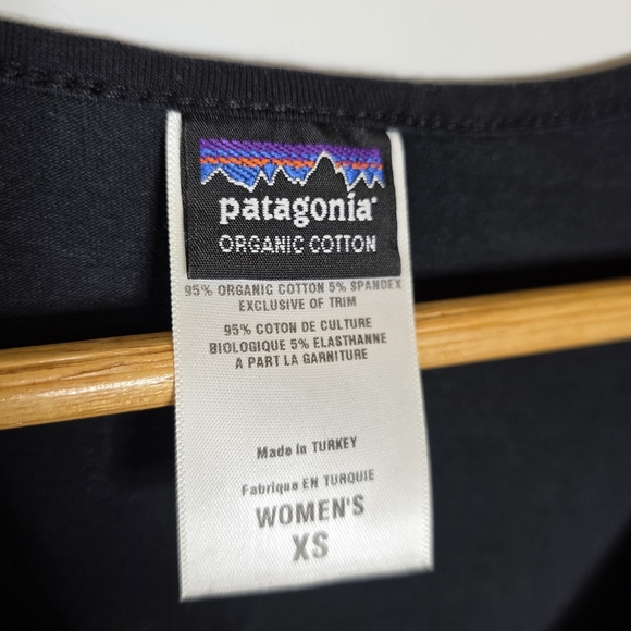 Patagonia black Margot Dress athleisure wear Casual 3/4 sleeve XS - Picture 7 of 10